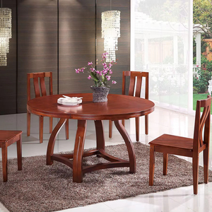Eiche T266 C367 Esstisch & Stuhl Runde bis faltbare Platte mit Einst eck-und Zapfen spitzen füßen in der Mitte des Jahrhunderts im klassischen Design - Product Image 1