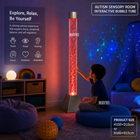 Colonne lumineuse interactive à bulles d'eau LED pour la relaxation sensorielle et le suivi visuel, idéale pour les cliniques d'ergothérapie
