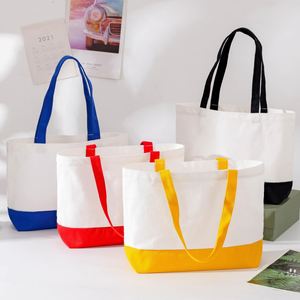 Bolsas de Mano Medianas con Asa Larga de 13x15 Pulgadas para Sublimación, Lienzo en Blanco para Manualidades y Decoración, Impresión por Transferencia de Calor para Regalos - Product Image 3