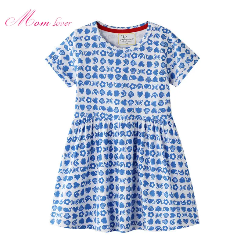 2021 new arrivals kids clothes girls' dresses casual girl cotton dress summer smocked frock designs girls baby dresses