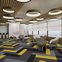 Dalles de moquette 50*50cm en nylon ignifuge, protection antibactérienne, traitement anti-salissure, tapis de bureau, alfombra, dalles de moquette