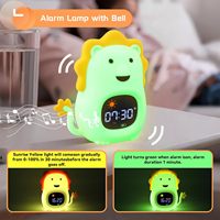 Jam Alarm Jam Alarm Anak Jam Elektronik Bisu Belajar Pemodelan Kreatif Kartun Vintage Meja Kamar Tidur