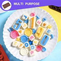 Nouveau moule en silicone pour chocolat, 12 formes, outils de pâtisserie, moule antiadhésif en silicone pour gâteaux et bonbons, moule 3D DIY