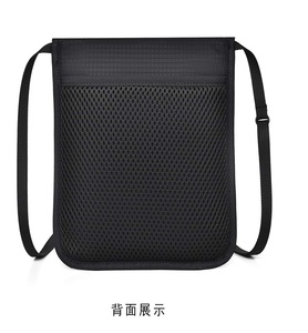 Bolso Bandolera de Nailon Impermeable con Cierre de Cremallera, Protección RFID, para Viajes, Todas las Temporadas, Gris, 0.2kg - Product Image 5