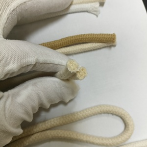 Cordón redondo 100% algodón con puntas metálicas, extremo de cuerda con acabado especial, accesorios de ropa para sudaderas, pantalones y chaquetas. - Product Image 6