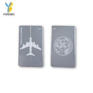 Custom Logo Colorful Metal Travel Tag with Letter Pattern Name and ID Card Holder for Luggage <b>Suitcase</b> Travel Bag - Product Image 6