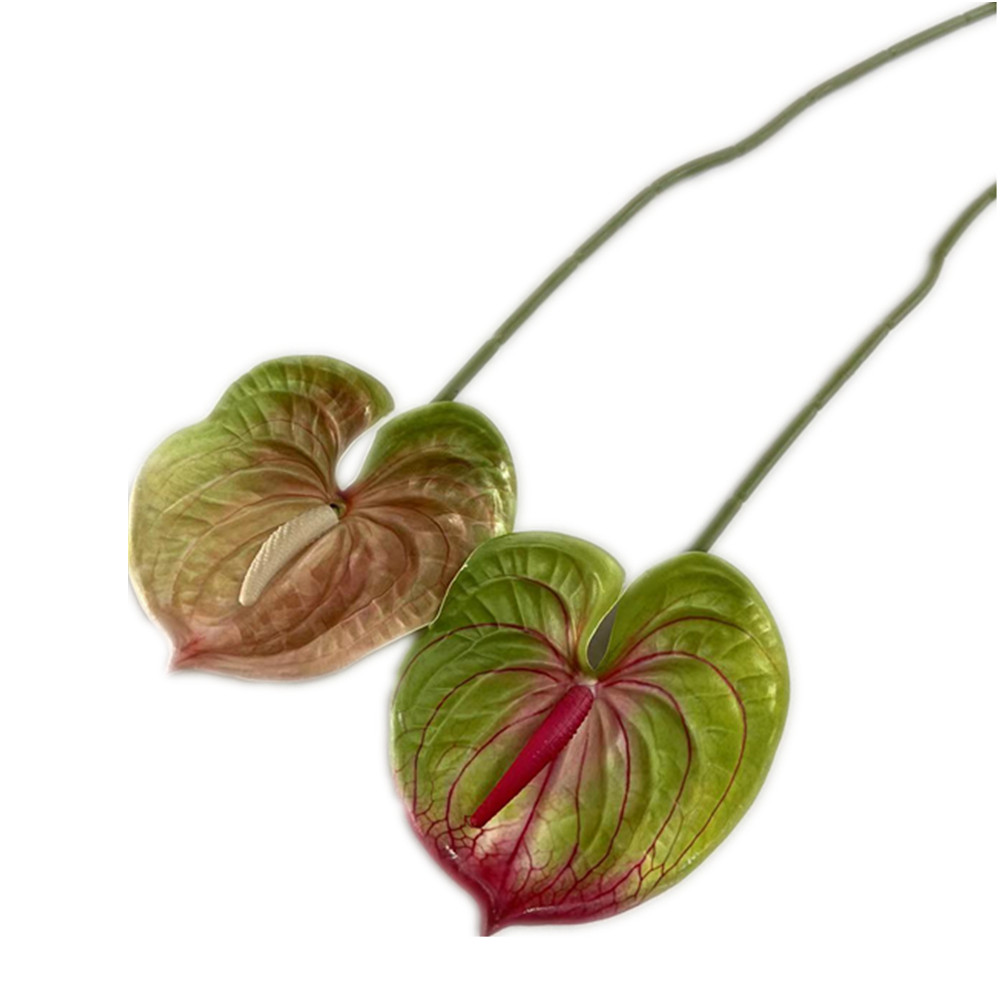 Handmade Artificial Anthurium Flower Branch Faux Single Head Anthurium  Andreanum Dakota Stem for Christmas Mother's Day| Alibaba.com