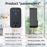 Alarme de panne de courant WiFi intelligente avec notification via application, alarme sonore puissante de 120 dB, voyants LED et détection de tension pour une sécurité accrue