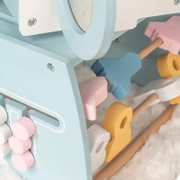 Cube d'activité en bois bébé fusée spatiale jeu de puzzle, tige, apprentissage préscolaire, jouet Montessori jouet éducatif pour les filles