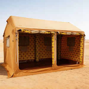 Tente gonflable du Moyen-Orient, auvent 2 en 1, colonne <span class=keywords><strong>d</strong></span>'air portable avec filet respirant pour le <span class=keywords><strong>camping</strong></span> dans le <span class=keywords><strong>d</strong></span>ésert et les fêtes en plein air, OEM/ODM - Product Image 3