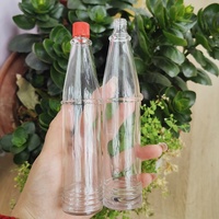 Bouteille de tabasco en verre personnalisée 3 oz bouteilles Woozy de sauce piquante en verre transparent avec bouchons en plastique PP rouge fabricant de verre