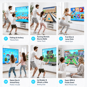 Consola de juegos interactiva con sensor de movimiento M58 Al, con cámara, 30 juegos, reproductor de juegos controlado por movimiento para fiestas familiares, niños, 2+16GB - Product Image 6