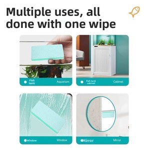 Spugna Magica Nano per <span class=keywords><strong>Acquario</strong></span>, Detergente per Vetri, Rimozione di Segni d'Acqua e Macchie sulle Pareti Interne - Product Image 4