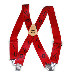 Accessori <span class=keywords><strong>da</strong></span> lavoro promozionali con stampa pesante <span class=keywords><strong>da</strong></span> <span class=keywords><strong>uomo</strong></span> con <span class=keywords><strong>bretelle</strong></span> elastiche regolabili personalizzate con clip in metallo - Product Image 1