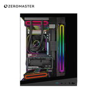Zeromaster OEM Gaming Computer Case ATX PC Chassis Tempered Glass Mid Tower Support 400mm GPU 360mm Radiator