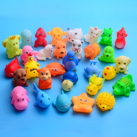 Fabricant Offre Spéciale Animal Bain Canard en Caoutchouc Jouet pour Enfants en Plastique Bébé Jeu d'Eau Squeeze Sound Animal Street Stall Style