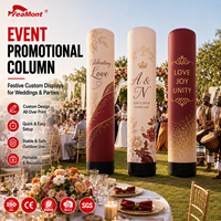 Colonne gonflable hermétique FEAMONT avec couleurs personnalisées et impression de logo pour la décoration de fête d'anniversaire