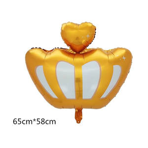 Décorations de fête de mariage Couronne dorée <span class=keywords><strong>Dinosaure</strong></span> rose et ballons en feuille d'avion rétro Joyeux anniversaire Célébration - Product Image 3