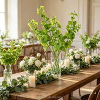 Fleurs artificielles Real Touch Green Bells pour les arrangements de mariage et la décoration intérieure