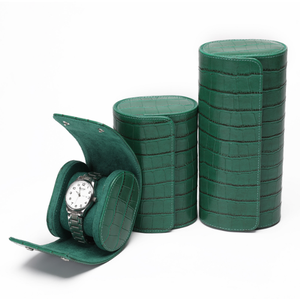 Estuche de Viaje para Reloj de Lujo con Diseño de Cocodrilo, en Cuero PU, con Interior de Gamuza Suave, Protector de Reloj de Pulsera - Product Image 3