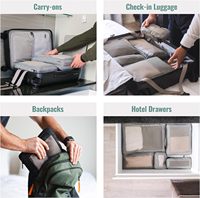 Sinovow Matériau respirant de qualité supérieure Oem Bagages Organisateur de voyage Cubes d'emballage de compression de haute qualité