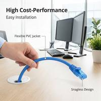 Cable UTP Cat5, Cable de Red Ethernet de Par Trenzado Sin Blindaje, Cable de Conexión a Internet Fast Ethernet de 100MHz para Router y Switch