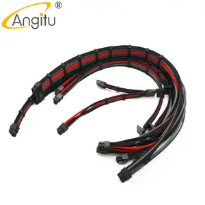 安吉图高级不同品牌24PMB/GPU 8P 6P/Molex/Sata/中央处理器ATX 8p模块化PSU电源线