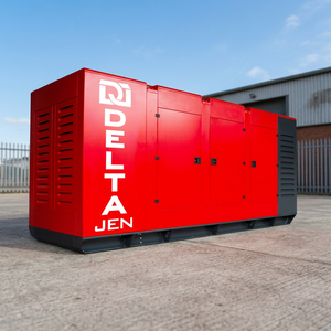 เครื่องกำเนิดไฟฟ้าดีเซล Delta Jen DJ-P-660 660kVA 528kW มอเตอร์ P  400V 3 เฟส พร้อมหลังคาเก็บเสียง - Product Image 1