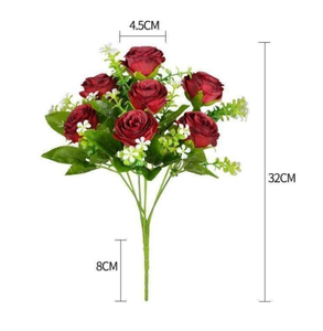 ช่อดอกไม้ประดิษฐ์เจ็ดหัวสำหรับทารกดอกไม้ช่อกุหลาบดอกไม้งานแต่งงา<span class=keywords><strong>น</strong></span>ของตกแต่งบ้า<span class=keywords><strong>น</strong></span>งา<span class=keywords><strong>น</strong></span>แต่งงา<span class=keywords><strong>น</strong></span> - Product Image 2