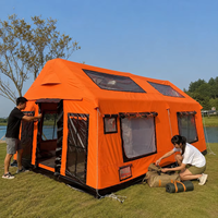 Grande tente pneumatique Oxford imperméable de luxe pour le camping portable, les aventures en plein air, installation rapide, professionnelle, quatre saisons, 5-6 personnes