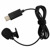 Microphone USB à pince omnidirectionnel de 2 m avec prise USB pour ordinateur de bureau, diffusion en direct, interphone vocal POS