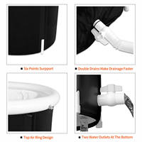 Baignoire à glace gonflable pliable de luxe en PVC 5 couches, écologique et de haute qualité, avec couleur et logo personnalisables ZJFIT ZJFIT-21