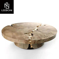 Boca Offre Spéciale table basse au design unique table basse fissure dorée en acier inoxydable