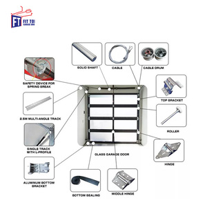 Moderne Motorisierte Überkopf-Elektro-Seitenöffnungs-Sektionaltore mit Isolierung, Doppelverglasung, Mattglas und Aluminiumlegierung für Garagen - Product Image 6