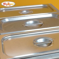 Bain-marie électrique de table EH-3 pour restaurant, chauffe-plats, vente en gros, 3 bacs