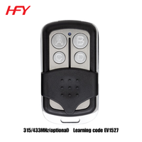 Control Remoto Inalámbrico Universal de 315/433MHz con 4 Botones, Carcasa de Metal ABS, Función de Aprendizaje, Modelo HFY-541, Funciona con Batería AAA, Certificación CE, Indicador LED
