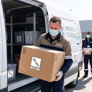 Etiqueta Autoadhesiva de Vinilo UN3373 para Substancias Biológicas Categoría B, Etiqueta de Envío, Señal de Advertencia Médica, Rollo de Papel para Calcomanías de Seguridad - Product Image 6