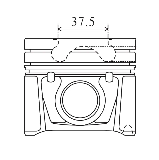 Обработанный Поршень двигателя Z 19 DT Alfin MOS2 4cyl 82,0 мм 871240730 A354067 40218600 99724600 0101500 871240030 87-12400-30