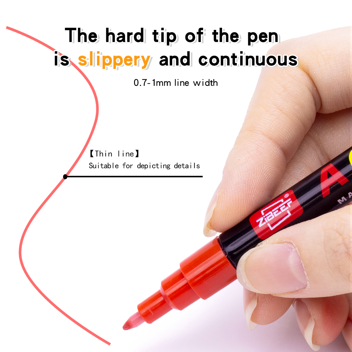 0.7mm Drawing Acrylic Marker Pens Set 120 Colors Permanent Dry-Erase & Wet-Erase Ink for Paper Wholesale
