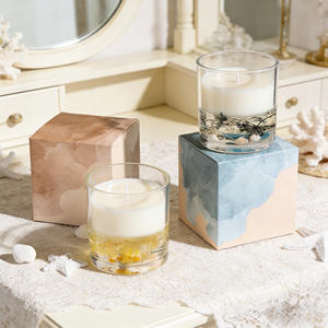 Vela de Cera de Soja Natural con Flores de Coral, Decoración para Floristerías con Temática Oceánica, Difusor de Aromas - Product Image 3