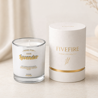 Bougie aromathérapeutique artisanale en cire de soja naturelle de luxe 3oz/5oz/8oz, bougies à étiquette privée, boîte d'emballage de luxe pour spa