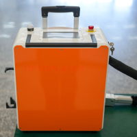 Machine de nettoyage au laser à impulsions portable 500W 15MJ pour le métal, la peinture, l'élimination de la rouille, machine de nettoyage au laser pour le Black Friday