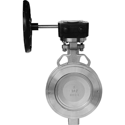 Direct Sales China Customized Pure Titanium Alloy High Performance Manual Eccentric Butterfly Valve for Turbine Clamping Direct