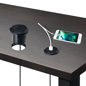 Cargador USB Doble Integrado para Muebles de Escritorio, Entrada de CC de 5V 2A, Cargador USB para Teléfono para Sofá - Product Image 3