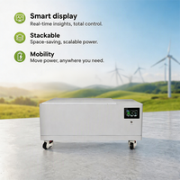 Boîte de stockage d'énergie empilable DIY directe usine, compatible batterie LiFePO4 48V, prise en charge du protocole RS485, livraison directe avec affichage JK BMS V19