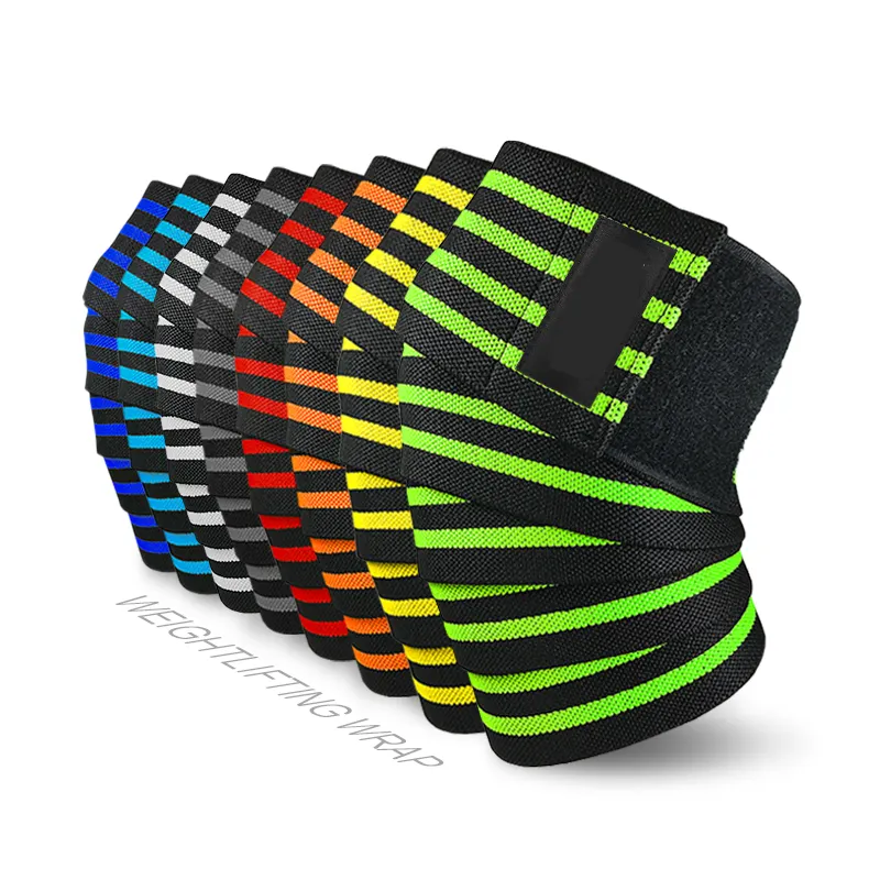 Sports Knee Wraps for Cross Training WODs Compression & Elastic Support