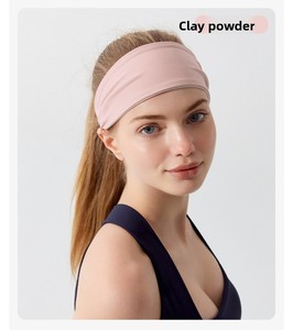 Diadema Deportiva Elástica <span class=keywords><strong>de</strong></span> Nailon para Mujer, Absorbente <span class=keywords><strong>de</strong></span> Sudor, Antideslizante, para Correr, Fitness, Yoga, Cuatro Estaciones, Borde Ancho - Product Image 6