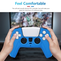 Nouveauté Dobe pour PS5 Silicone Skin pour PS5 Controller Case Cover Housse de protection pour PS 5 pour DualSense-Bleu