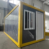 Mobile Portable Pliant Structure En Acier Préfabriqué Premade Petite Maison Bureau À Domicile Casa 10x20 Expédition Conteneur De Stockage Voiture Garage