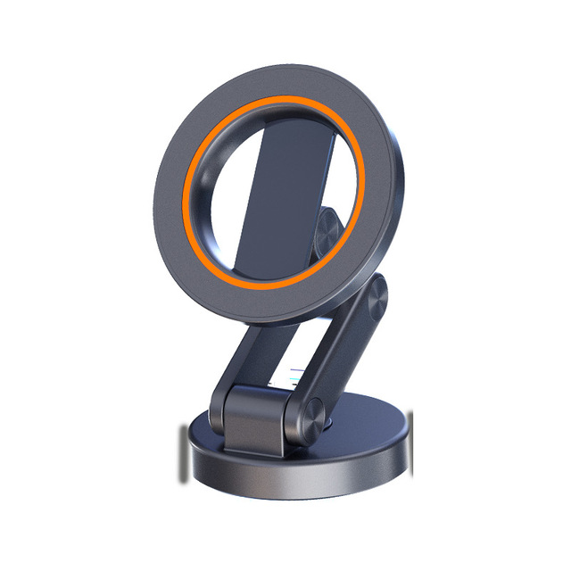 Wholesale Stable Magsafe Magnetic ABS & Metal Car Phone Stand Holder with Folding Design for Dashboard Use